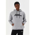 No Fear M500271 Gri Melanj Kapüşonlu Erkek Sweatshirt