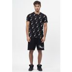 No Fear Orijinal Baskılı Erkek T-shirt Siyah