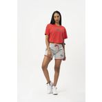 No Fear Orijinal Kadın Crop T-shirt Kırmızı Kırmızı XL