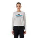 No Fear Orijinal Kadın T-shirt Uzun Kollu Beyaz Beyaz XL