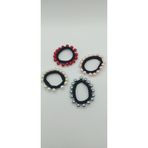 NO NAME İncili Havlu Lastik Toka Set