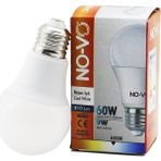No-Vo 9W=60W E27 Beyaz LED Ampul 6500K - 810LM (5486) - 1 - 10 W - Altın