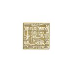 No239 Kufi Felak Suresi Metal Duvar Tablosu (gold) 70*70