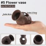 No5 Tarzı 1 Parça Akvaryum Küçük Ev Barınak Dekorasyon Seramik Balık Tankı Karides Balık Gizleme Mağarası Kaya Dekor Yosun Çim Taşıyıcı Pot Süsler (Yurt Dışından)