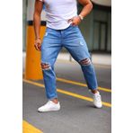 NO61 MAN Boyfriend Diz Yırtık Modelli Kot Pantolon
