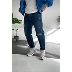 NO61 MAN Boyfriend Mavi Renk Yırtık Model Kot Pantolon