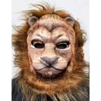 No8 Home Koyu Kahve Yeleli Aslan Maskesi Mega Eva Malzeme Peluş Maske 1 No - Kaliteli