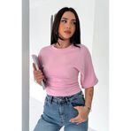 Noa&Noa Kadın Crop Basic Tişört – Vücuda Oturan Şık Tasarım