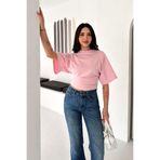Noa&Noa Kadın Crop Bluz – Büzgü Detaylı Kısa Kollu Şık Top