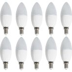 Noas 7W E14 Duy LED Mum Ampul Gün Işığı Renk (Sarı Işık) 3200 Kelvin 630 Lümen 10 Adet