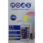 Noas 9 Watt Rgb Hafızalı Kumandalı LED Ampul - 1 - 10 W