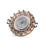 NOAS YL65 1687 Podos Led Çerçeveli 4000K Kristal Cam Spot Kasa - Priz ve Anahtar İçin Uyumlu Çe