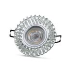 NOAS YL65 1727 Troya Led Çerçeveli 4000K Kristal Cam Spot Kasa - Priz ve Anahtar İçin Uyumlu Çe