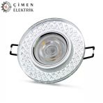 Noas Yl65 1787 Adonis Led Çerçeveli 4000K Yuvarlak Kristal Cam Spot Kasa