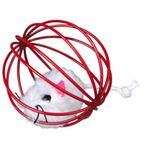 Nobby Top İçinde Pelüş Fare 6 cm Kedi Oyuncağı
