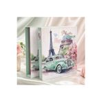 Nobbystar 200 Fotoğraf Kapasiteli 10x15cm Fotoğraf Albümü Paris Desenli Kutulu Anı Albümü