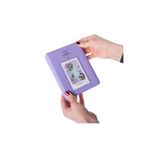 Nobbystar 65 Fotoğraf Kapasiteli Pencereli Mor Instax Polakart Fotoğraf Albümü
