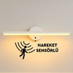 Nobbystar Sök-Tak Sensörlü Beyaz Günışığı Yapışkanlı Pilli LED Aplik 38CM - Gün Işığı