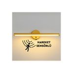 Nobbystar Sök-Tak Sensörlü Gold Günışığı Yapışkanlı Pilli Led Aplik 38cm