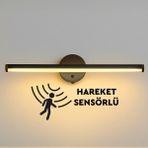 Nobbystar Sök-Tak Sensörlü Günışığı Yapışkanlı Pilli LED Aplik 38CM - Gün Işığı - Siyah