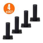 Nobel 4 Adet 10 cm Mobilya Masa Puf Sehpa Ayağı Ayarlanabilir Metal Ayak