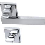 Nobel Bingöl Krom Kare Rozetli Oda-Wc-Yale Kapı Kolu Wc - Wc-Banyo