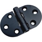 Nobel CANEX Alüminyum Oval Menteşe Siyah | Ölçü 4 cm / 68 mm | 5 Adet