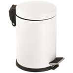 Nobel Çöp Kovası, Pedallı, 5 L, Beyaz, 28X20 cm
