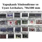 Nobel Engelli Wc Tuvalet, Yapışkanlı Yönlendirme ve Uyarı Levhası, 70X100 mm