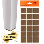 Nobel Keçe Yapışkanlı 35x35 mm 18'Li Paket Masa Sandalye Parke Zemin Koruyucu