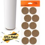 Nobel Keçe Yapışkanlı 45 mm 10'lu Paket Masa Sandalye Parke Zemin Koruyucu