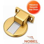 Nobel Manyetik Mıknatıslı Kapı Stoperi Altın (Vidalı) - 1 Adet