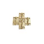Nobel Pirinç Sabit Yaprak Menteşe 40x40x2 mm – 4 cm Dekoratif Menteşe / 5 adet