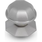 Nobel Topuzu Kapı Babası Kolu Nikel Saten Metal Kristal Kapı Tokmağı