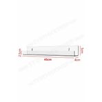NOBELL Oje Duvar Rafı 45cm (YANLARI KAPALI)