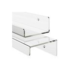 NOBELL Pleksi Raf – 60 Cm X 10 Cm | Şeffaf, Modern Ve Dayanıklı Duvar Rafı