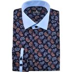 Nobility Erkek %100 Pamuk Gömlek - Koyu Mavi-90768 - 2XL