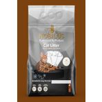 NOBİLUS KAHVE Kokulu, Koku Hapseden, Topaklanan,Tozsuz Kedi Kumu 10 Lt Anti-Bakterial
