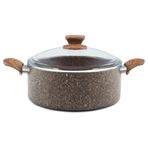 Noble 18688 Life Stonelife 24 cm Karnıyarık Kahve Tencere