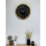 Noble Gold Black 40 Cm Metal Duvar Saati