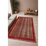 Noble Halı Dijital Baskı Afgan Desenli Renkli Dekoratif Makinada Yıkanabilir Salon Mutfak ve Yolluk Halısı - 120 x 200 cm