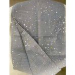 Noble Kids 80 x 90 Unisex Bebek Battaniyesi – Gri & Sarı Yıldız Desenli Müslin