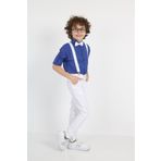 NOBLE STORE ERKEK ÇOCUK SAKS GÖMLEK BEYAZ ASKI PAPYON VE PANTALON ALT ÜST TAKIM 23 NİSAN