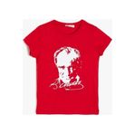 NOBLE STORE Kısa Kol Genç Yetişkin Bayrak Ay Yıldızlı Ve Atatürklü 23 Nisan 29 Ekim 10 Kasım Gösteri T-shirt