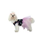 NobleDog Puantiyeli Pembe Tütülü Köpek Elbisesi siyah S