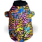 Nobledog Store Neon Renkli Leopar Desenli Köpek Mont - XL