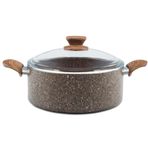 Noblelife 18657 Stonelife Kahve 24 cm Derin Tencere