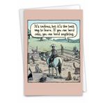 NobleWorks - 1 Komik Karikatür Doğum Günü Tebrik Kartı - Çizgi Roman Mizah, Doğum Günleri Kutlama Kartı - Herd Anything C9285BDG
