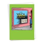 NobleWorks - 1 Komik Tüm Durumlar Boş Mizah Tebrik Kartı 12,7 x 18,7 cm Zarflı - Komik Çünkü Karikatür Mevcut Erkekler ve Kadınlar için İş Pozisyonu (1 Kart) - Yoga Merkezi C6363OCB