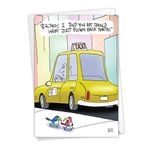 NobleWorks - Zarflı Komik Yıldönümü Kartı - Karikatür Evlilik Mizahı, Yıldönümü için Eş Not Kartı - Snowbirds C6365ANG